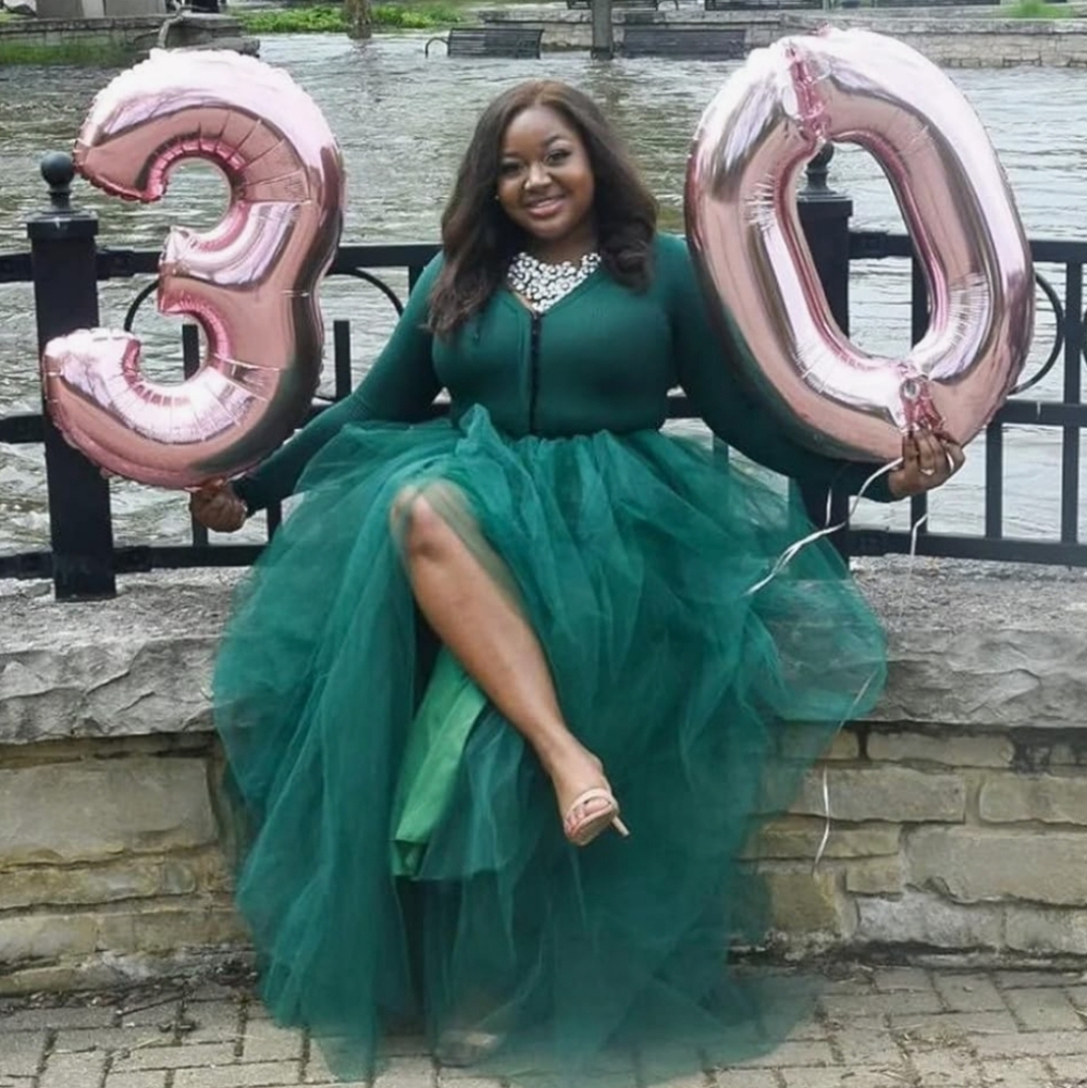 Green tulle skirt NWT
